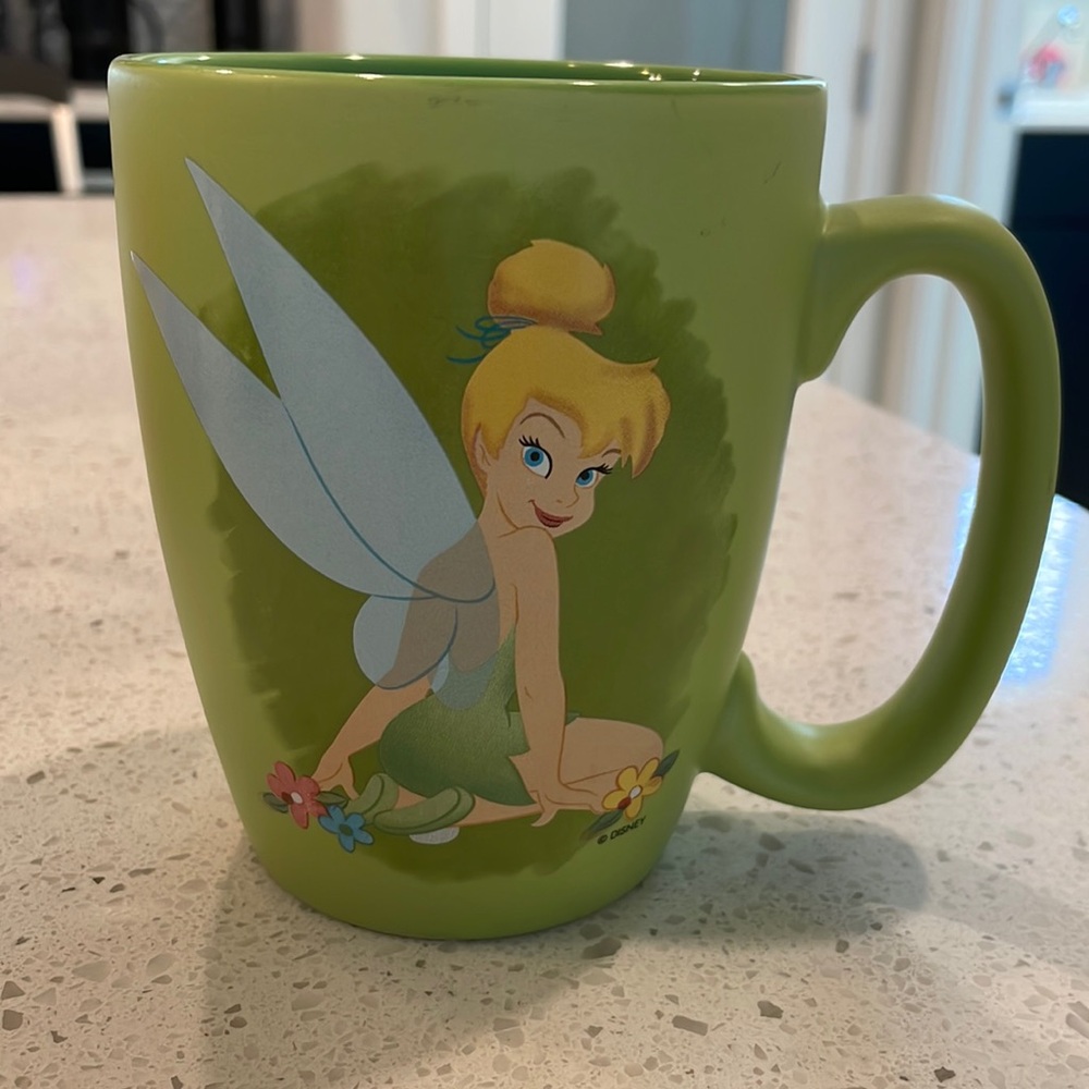 Green large tinker bell mug from the Disney store